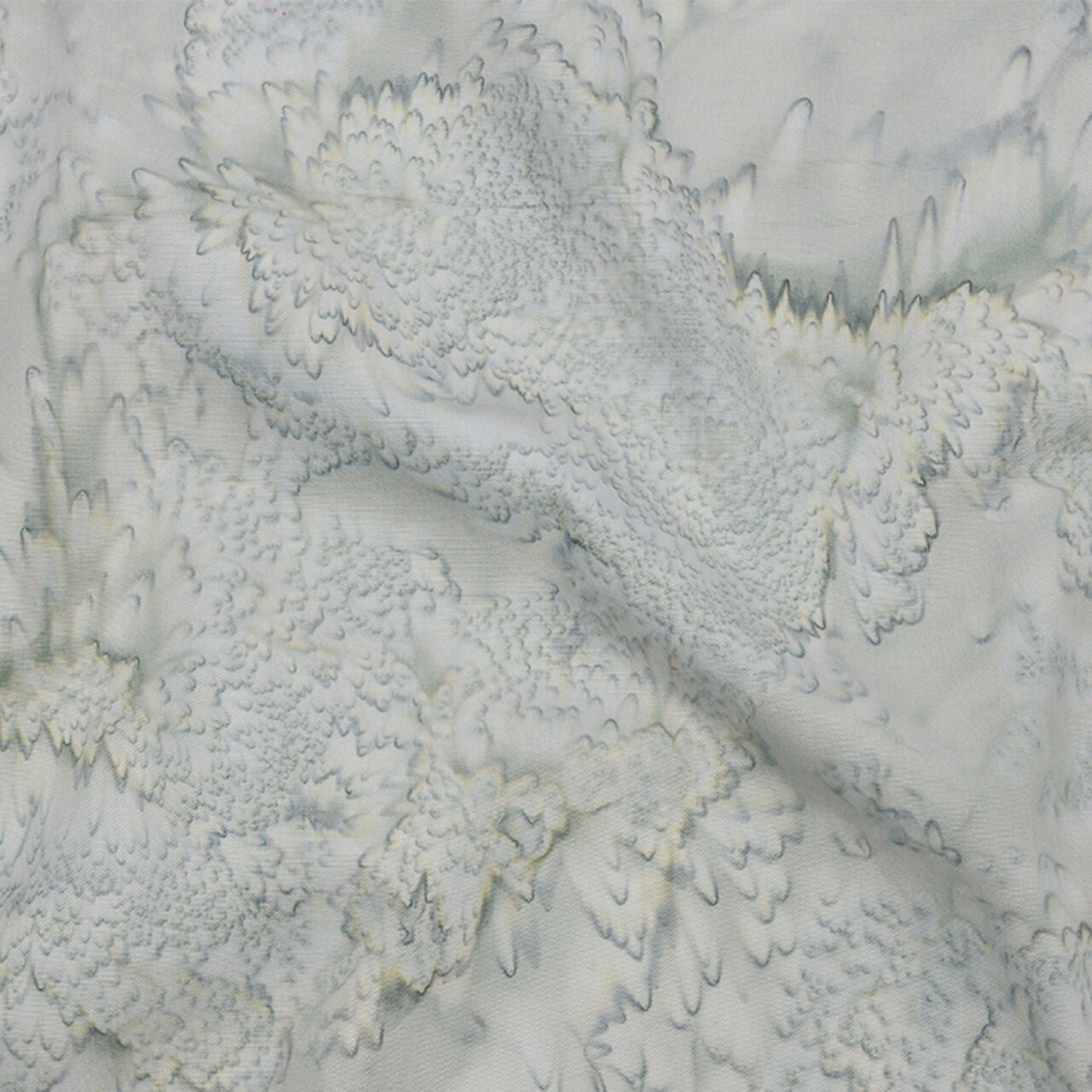 1 Yard Sterling Gray Abstract Cotton Fabric for Quilting 44" Wide